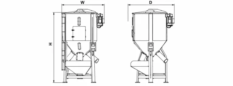 Чертеж Смесители без функции сушки HHSL-500
