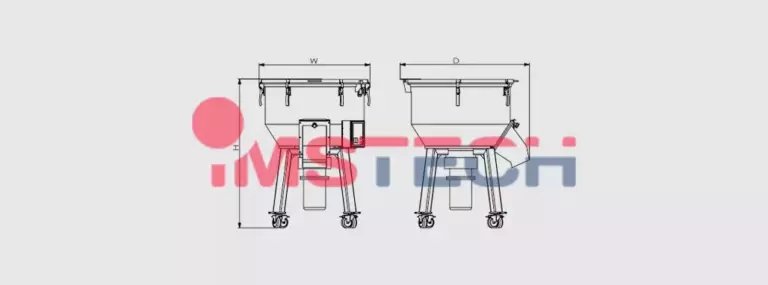 Чертеж Миксер без функции сушки HHSL-500Т